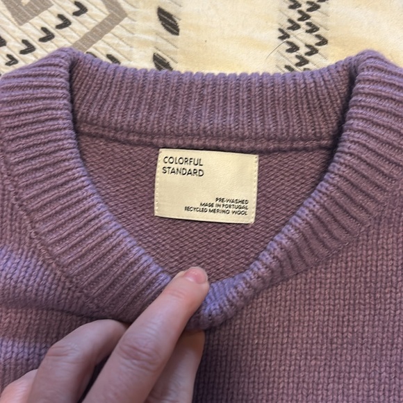 Colorful Standard Oversized Merino Wool Crew - purple Haze - Picture 4 of 11